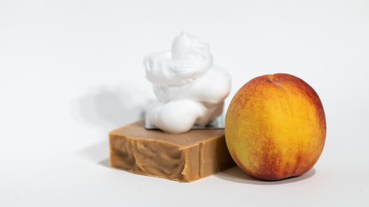 All Natural Peaches and Cream Goat Milk Soap Bar (4 oz)